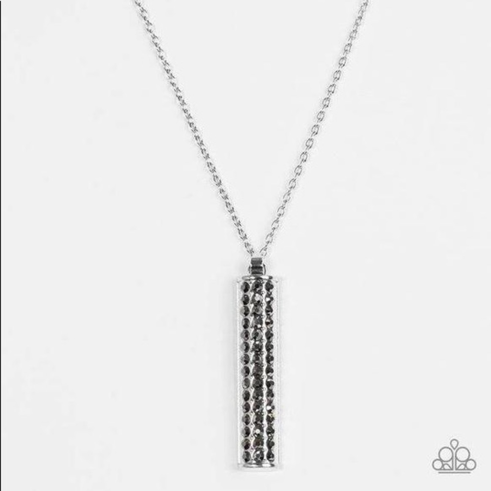 Paparazzi Necklace w/ Smoky Rhinestones